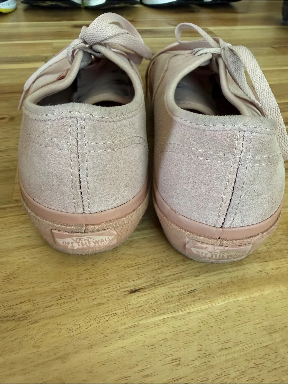Vans Women’s Pink Suede Lace-Up Sneakers